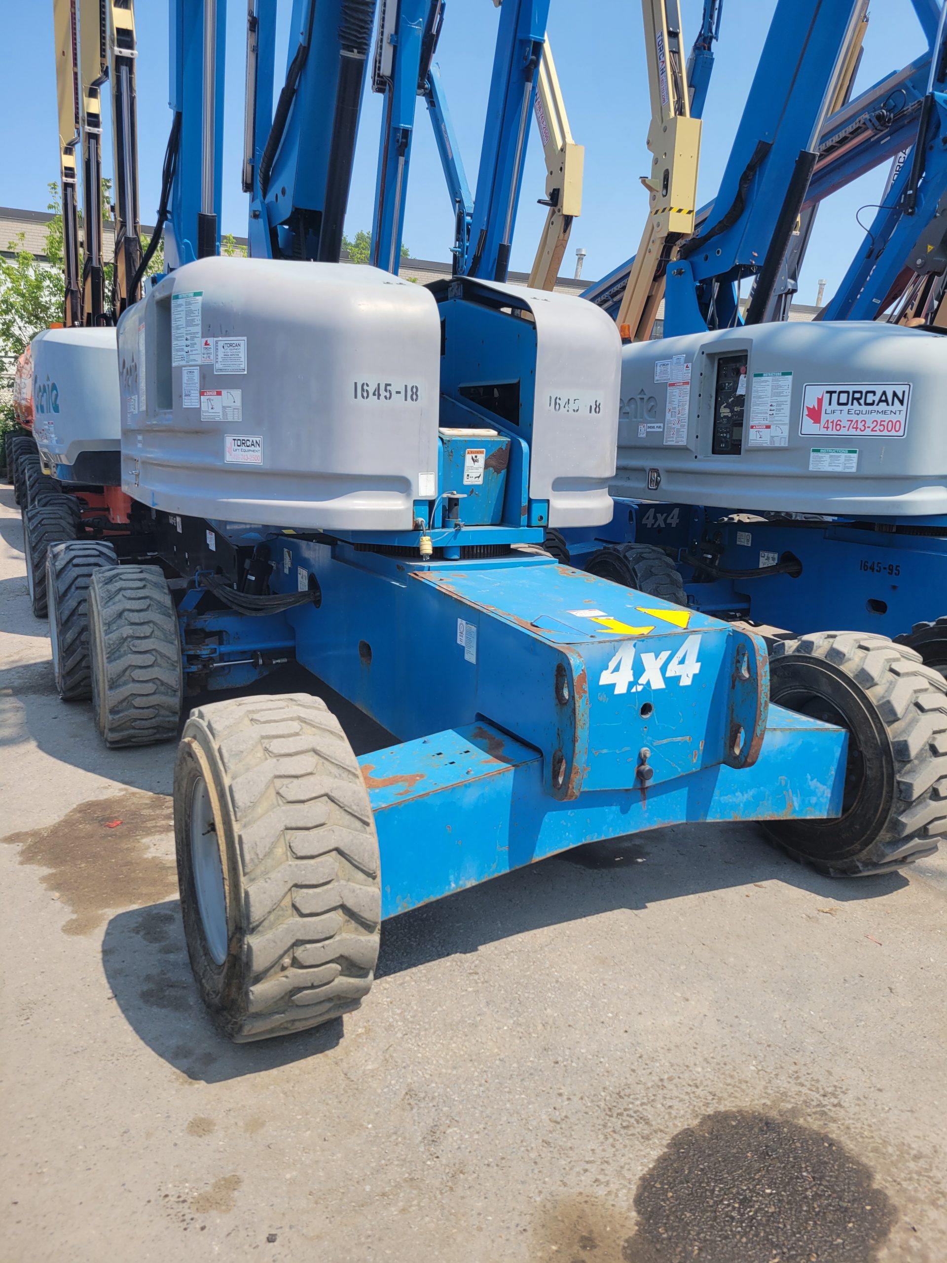 2011 Genie S45, straight boom lift, 45′ platform height diesel, unit# 1645-18, 